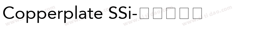Copperplate SSi字体转换
